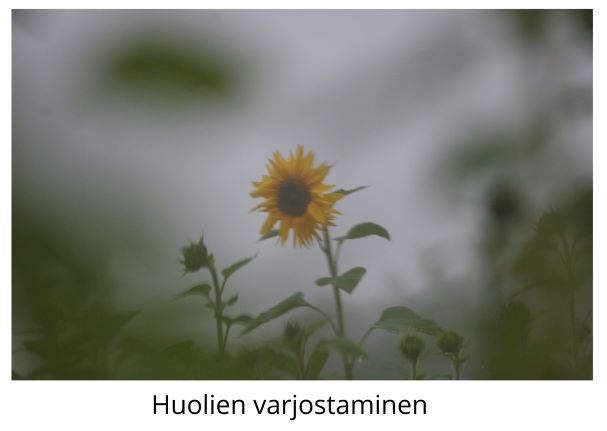 huolien varjostaminen